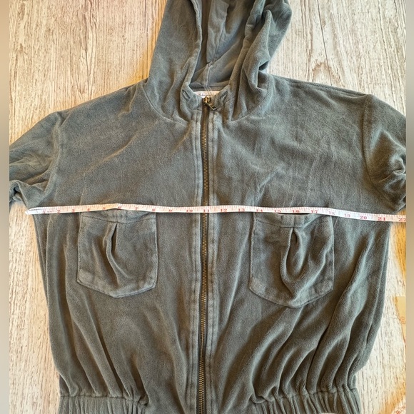 YOUNG FABULOUS & BROKE Zip Up Cropped Hoodie Sweatshirt & Sweatpants Set S - Picture 8 of 15